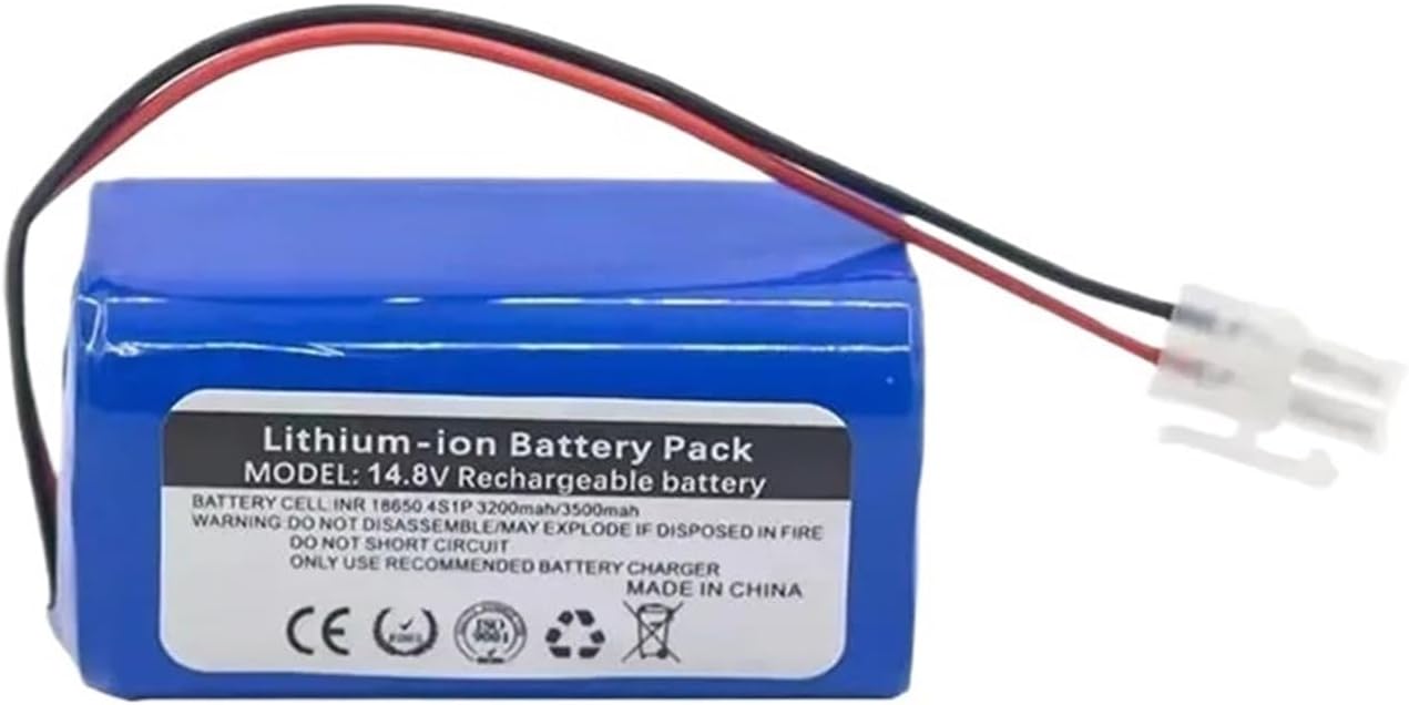 4S1P 14.8V 2600mah/3500mAh Lithium Battery Pack，Compatible For ILIFE，A4s A7 V7s Plus V55 Pro W400 A9 PX-B020 Robot Vacuum Cleaner(2600mAh)