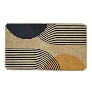 Boho door mat indoor entrance welcome outdoor doormats mud room entry rug non slip rubber mat low profile dirt trapper bohemia sun 17×30 inch  urban country home decor