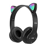 Upgraded Hybrid Noise Cancelling Headphones Over Ear with Transparent Modes Wireless Bluetooth with Mic Soft-Earpads Hi-Fi Audio Deep Bass Comfortable Fit Long Playtime for Home Office Travel Black