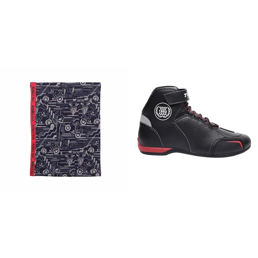 TVS Racing Ankle Length, Waterproof Riding Boots with Neck Gaiters for Men