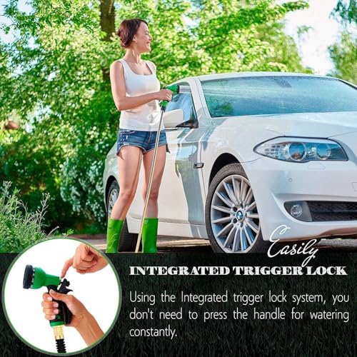 Image of MITVIK Mini High Pressure Water Spray Gun Nozzle - Metal & Rubber Trigger Jet for Car Wash, Bike Cleaning, Gardening & Multipurpose Home Use (Black) (Water Spray Gun Nozzle)