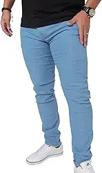 Calça Slim Masculina Azul Claro Jeans Masculino Elastano