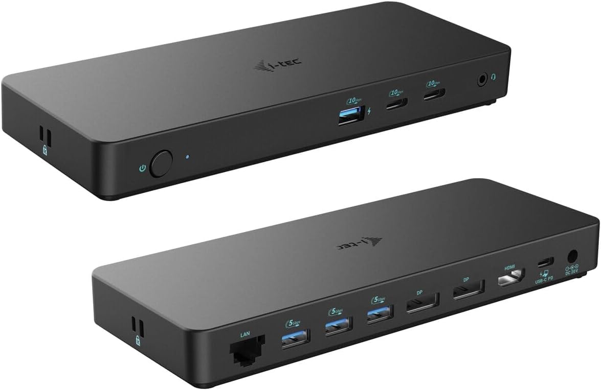I-Tec UsB-C Triple Display Docking Station Gen 2 Pro + Power Delivery 100w - Kabelgebunden - Usb 3.2 Gen 1 (3.1 Gen 1) TypE-C - 100 W - 3,5 Mm - 10,1