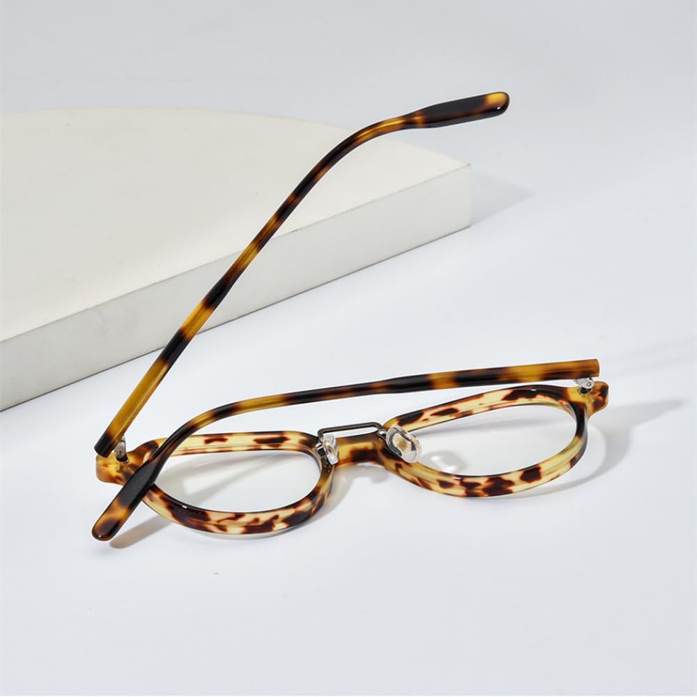 Nowe okulary octanowe 2025 ramka mężczyźni retro vintage okulary damskie okulary okulary, żółty lampart, jeden rozmiar