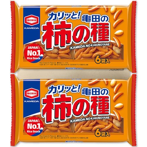 亀田製菓 亀田の柿の種 6袋詰め 180g ×2袋セット PSJBOX 柿ピー 柿の種 せんべい 米菓 個包装