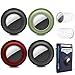 leChivée Lot de 4 coques en silicone compatibles avec Apple Airtags, anti-rayures, anti-chute, autocollant Airtag pour tablette, vélo, collier de chien