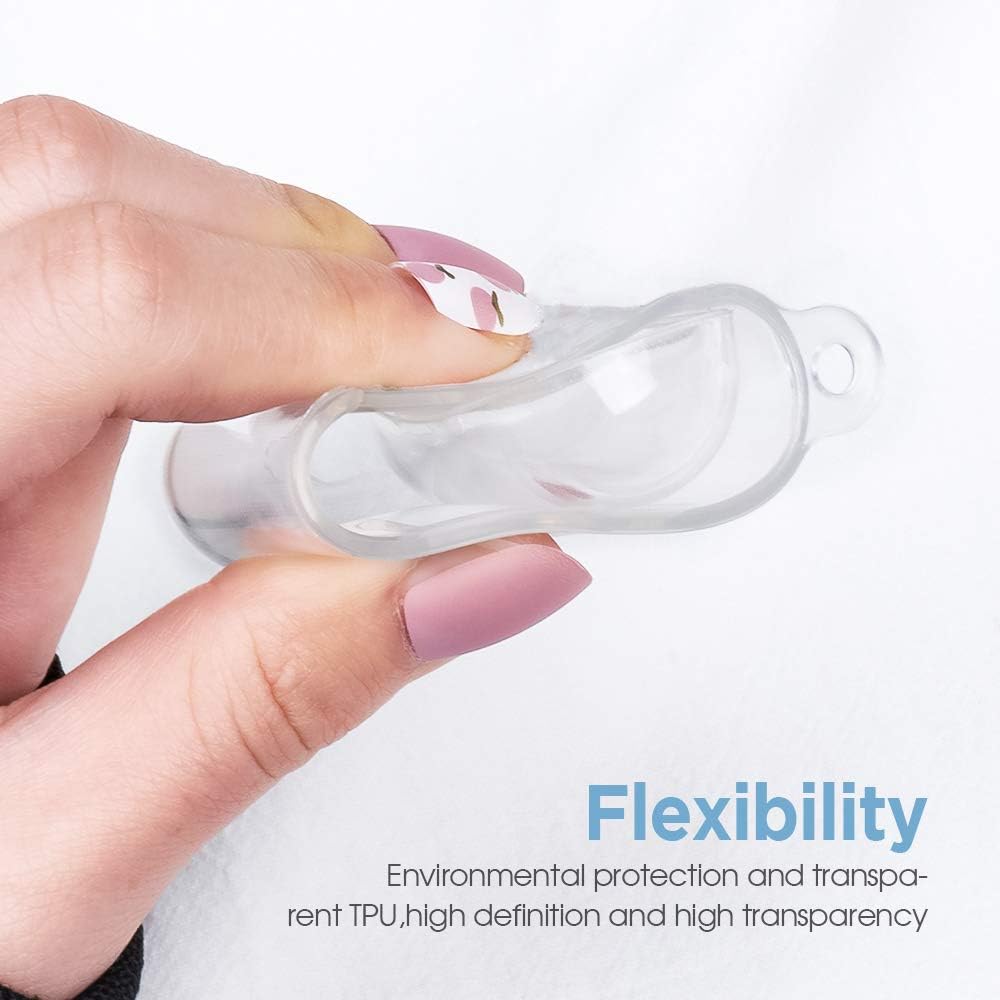 Vabogu Compatible Airpods 1&2 Case,Transparent airpod Protective Case Cover,Crystal Clear Protective Glossy Anti-dust Hard Protector [Front LED Visible] for AirPods Charging Case 2 & 1 (11)