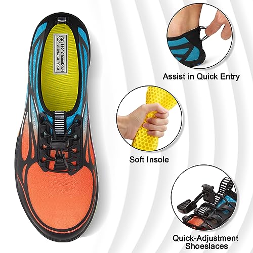 Image of ATHMILE Water Shoes for Men Women River Swim Beach Pool Adult Quick Dry