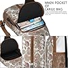Wakasui Nahtloser Crossbody-Rucksack mit Blumenmuster, Mini-Rucksack, wasserabweisend, mit verstellbarem Brustgurt, Rucksack für Outdoor, Wandern, Radfahren, Sport #3