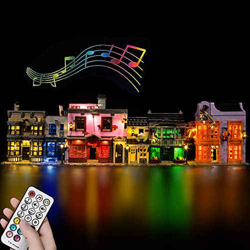 Hosdiy Fernbedienung Sound Beleuchtung Set für (Winkelgasse) Modell, Led Licht Beleuchtungsset Kompatibel mit Lego 75978… – Bild 3