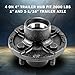 RigsNParts Trailer Idler Hub Kit 4 on 4” for 2000 lbs 1