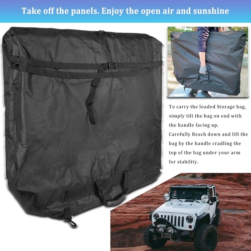 image for Bonbo Freedom Panel Hard Top Storage Bag with Handle Fits for Jeep Wra