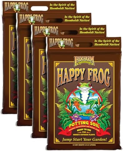 FoxFarm Happy Frog Potting Soil, 12qt – for Indoor/Outdoor Contai...