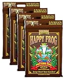 FoxFarm Happy Frog Potting Soil, 12qt – for Indoor/Outdoor Container Plants, Improves Root Efficiency, pH Adjusted for Optimal Nutrient Uptake – Contains Microbes and Humic Acids (Pack of 4)