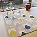 Handmade Hand Tufted Rug 100% Woolen Orla Kiely Rug for Living Room,Home,Guest Room,Bedroom,Kids Room (12x15 ft) (2x10 Runner)