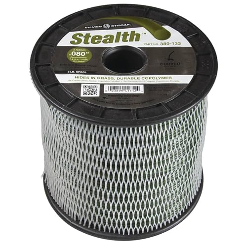 Stens Silver Streak Stealth Trimmer Line, 080 3 lb. Spool, ea, 1