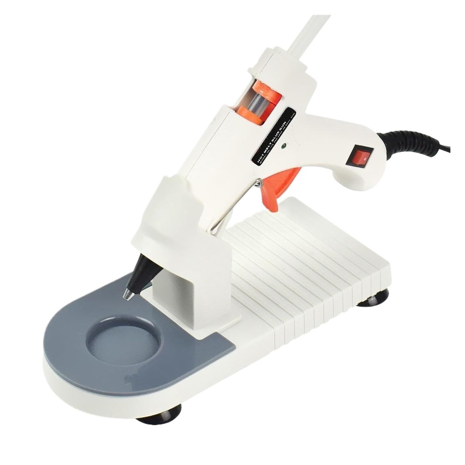 Pistola per Colla A Caldo Pistola for Colla A Caldo con Stick for Colla A Caldo da 7 Mm / 11 Mm Pistola for Colla Termica Strumento Fai da Te for Scuola Domestica con Supporto(N-113W-)