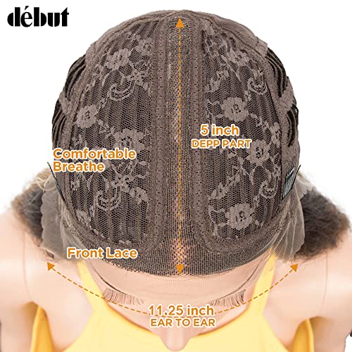 DÉBUT Lace Front Wig Super Long Wavy Wig for Women 41 inches 280g Synthetic Hair Heat Resistant Fiber 130% Density (41 inches - Image 4