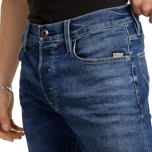 Miniatura 3 de G-Star 3301 Slim Jeans Para Hombre, Azul Medium Aged D25742-8968-071 , 30w 30l