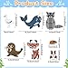 Sonwyoung 23 Pcs Felt Board Story Sets Polar Animals Felt Story Board Pieces Arctic Antarctica Ocean Animal Bear Penguin Whale Preschool Wall Storyboard Educational Learning Play Kit for Kids