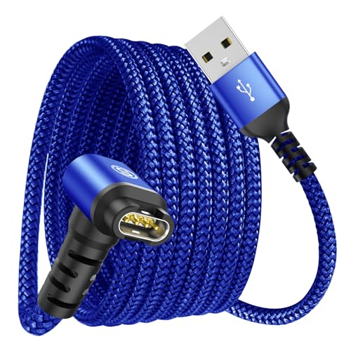 Garmin Watch Charger Cable Right Angle Fast Charging Nylon Braided 4ft