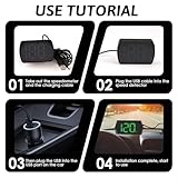 Digital GPS Speedometer Car MPH HUD, Heads up display, Real-Time Speedometer Car Suitable for Truck, SUV, Motorcycle, USB Plug & Play, LED Large Font - Clear & Accurate (MPH+KMH) - Image 5
