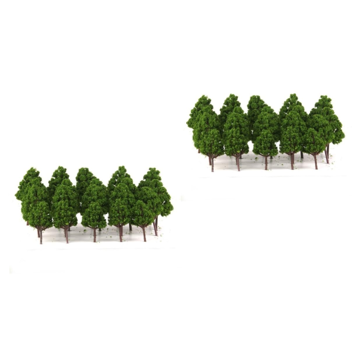 Alipis 40piezas Árboles Escenografía De Decoración De Paisaje Verde Árboles Artificiales para Dioramas y