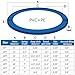 BIWKONI Replacement Safety Mat for Trampoline Frame, 8/10/12/14/15/16FT Trampoline Side Ring Protection Cover, Anti-Collision Anti-UV,10FT