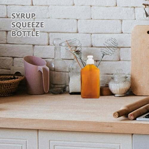 Distributeur à pompe de sirop en verre réutilisable multifonction