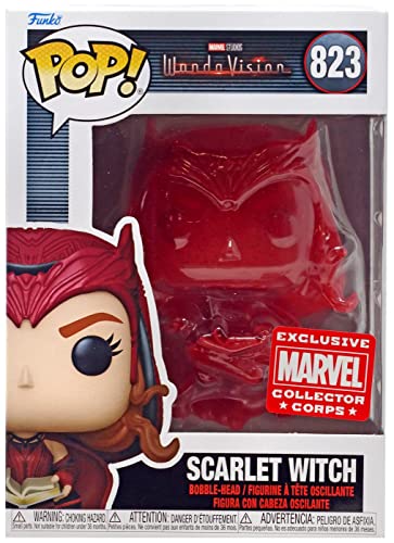 Funko POP! Marvel Collector Corps Exclusive Scarlet Witch #823 con estuche acrílico gratis