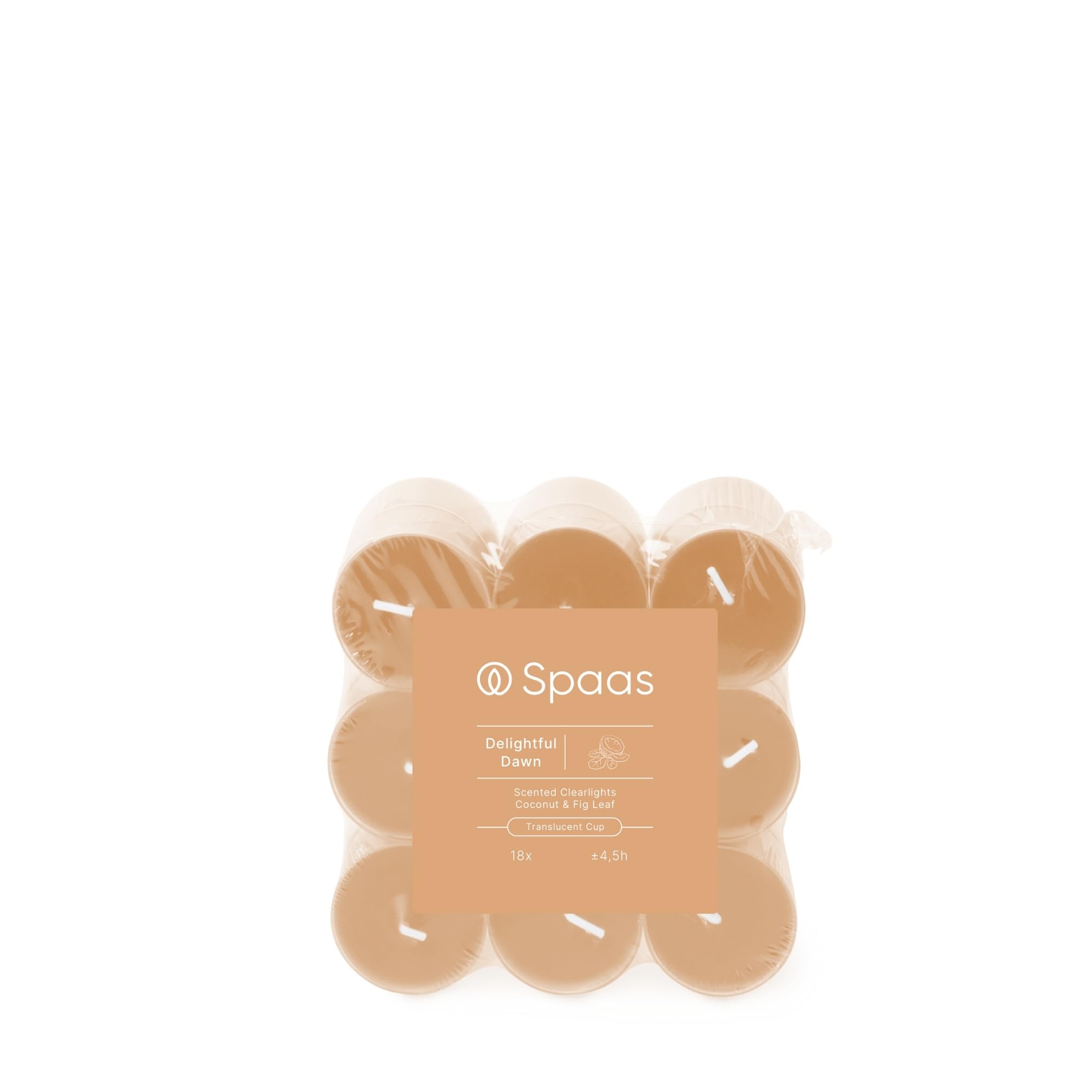 Spaas Terracotta Orange Scented Clearlights Flatpack X18 4,5H - Delightful Dawn