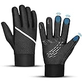 Herren Winterhandschuhe Touchscreen Handschuhe Fahrradhandschuhe - Outdoor Sport Warme Laufhandschuhe Thermo Wasserdicht Winddichte Anti-Rutsch für Damen Fahrrad Fitness Motorrad MTB Camping