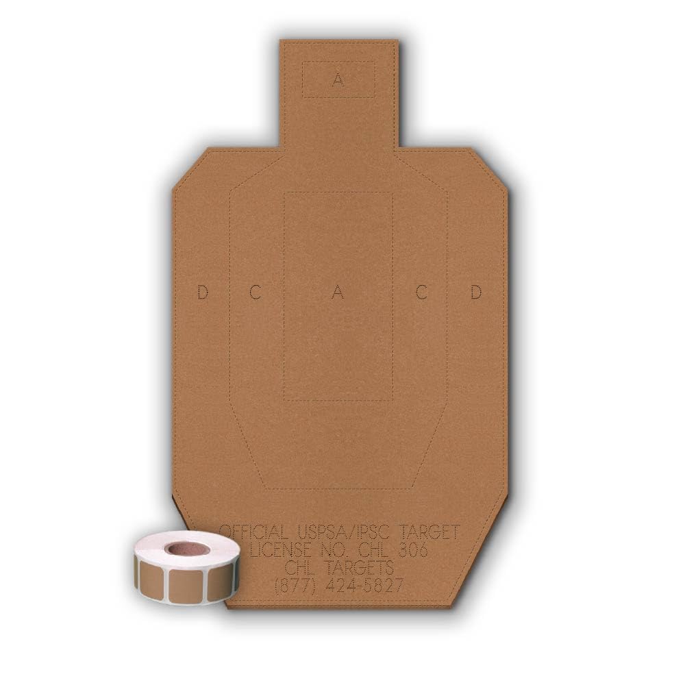 Official USPSA/IPSC Cardboard Torso Targets - Made in USA