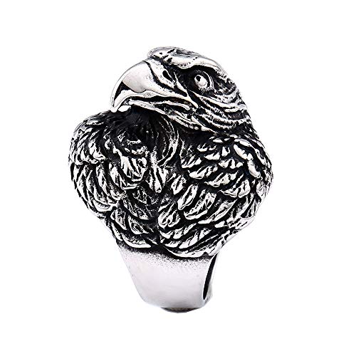 Image of Genuine Stainless Steel Ring for Men Fashion Punk Rock 3D Animal Rings