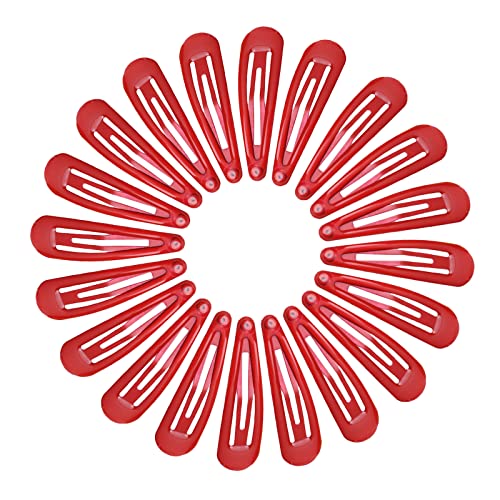 NiceYnn 20Pcs 4.8cm Barrettes Pince à Cheveux Clip en Métal, Barrette Cheveux Fille, Snap Barettes BB en Métal, Femme Snap Clip Barrettes à Cheveux, Enfant...
