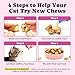 Hairball Treatment for Cats-Natural Coconut & Fish Oils for Smooth Passage & Relief, Cat Hairball Remedy Treats with Fiber & Enzymes to Reduce Buildup, Support Gut, Skin & Coat Health - Chicken Flavor
