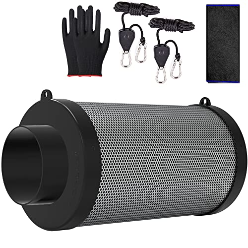HYDROWE 4 Inch Air Carbon Filter For Grow Tent,Smellines