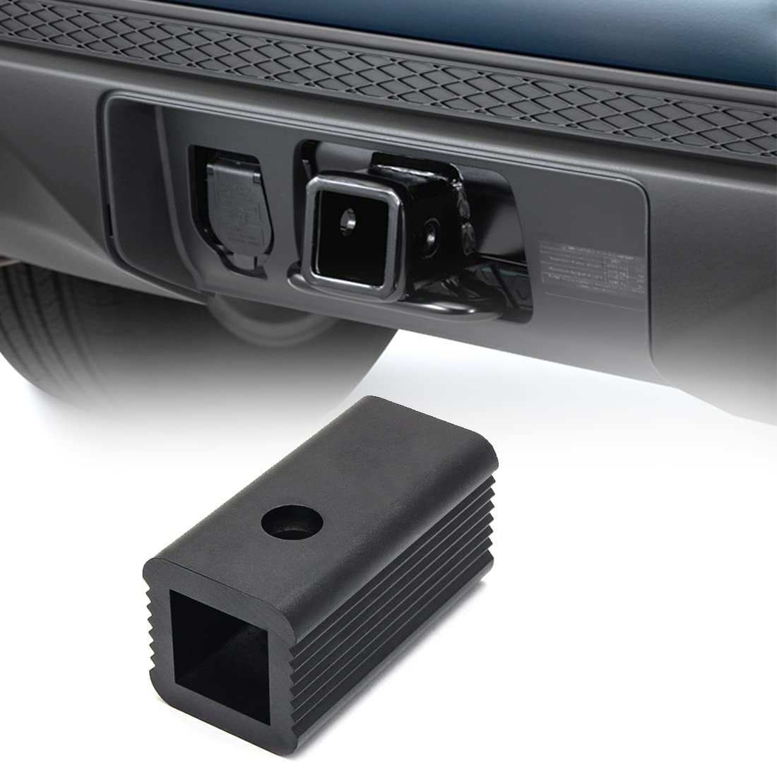 Photo 1 of 2 Inch-1.25 Inch Hitch Adapter 2" to 1 1/4" Receiver Reducer Converter Plug-in Sleeve Receiver Converter, Suitable for Bike Rack and Cargo Carriers