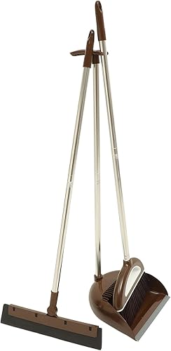 Healvian 1 Unidades de escoba Herramienta de limpieza para el hogar, recogedor de mango largo, recogedor de recogedor de mango largo, pala de