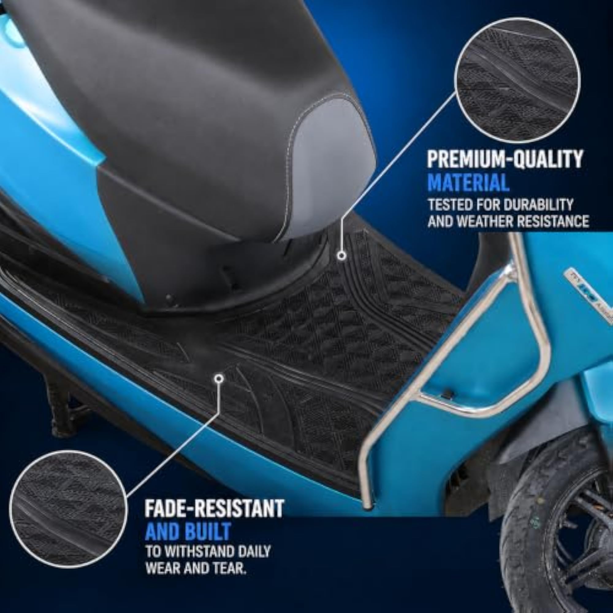 Anti-Slip Floor Mat for Jupiter 110 Scooter