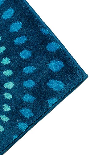 Schöner Wohnen Kollektion Meets Öko-Tex 100 Standard Mauritius Bath Mat, Blue, Acrylic, blue, 60 x 60 cm