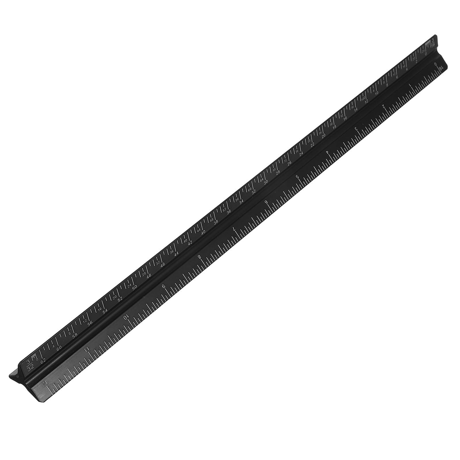 Regla triangular de aleación de 30cm ideal para largas noches de estudio en ingeniería 8