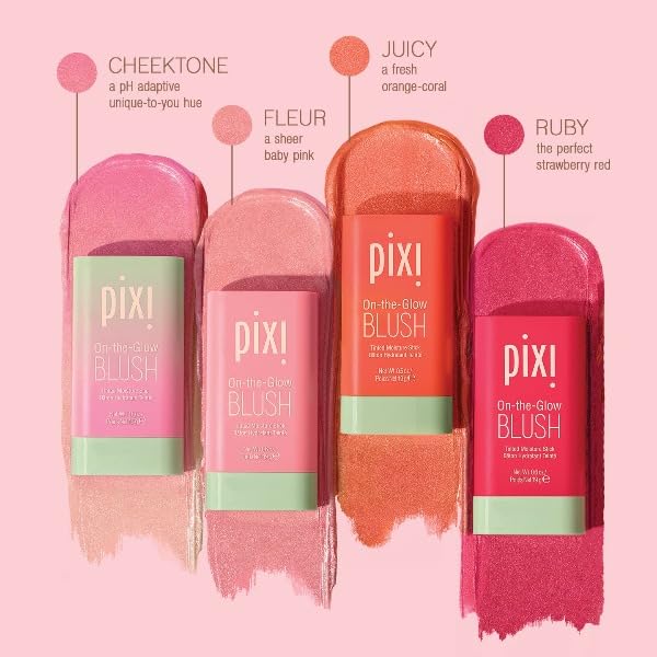 Pixi Beauty Beaming Bliss On-the-Glow Trio | Hydrating Tinted Moisture Stick Blush, Bronzer, and Highlighter Set | Travel Size, Vegan, and Paraben-Free - Image 9