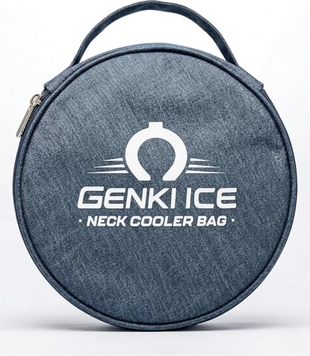 GENKI ICE �l�b�N�N�[���[�p�ۗ�o�b�O �ۗ�P�[�X �~�` ���a20.5cm ����5.5cm �����O2�ȏ���[�\ �y�� �R���p�N�g �����^�ѕ֗� �l�b�N�����O���[�o�b�O �Ă̂��o���� �ʋ� �ʊw (�f�j���l�C�r�[)