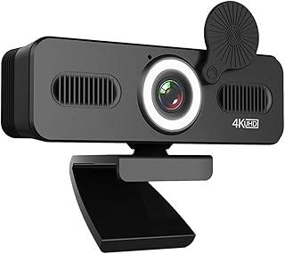 Conferencing and Video Calling Webcam 4k USB Webcam 1080P Web Camera With Microphone Web Cam For PC Computer Laptop Video Mini Camera With Webcam Cover Wide Feild of View,Clear Picture ( Color : 4K ,