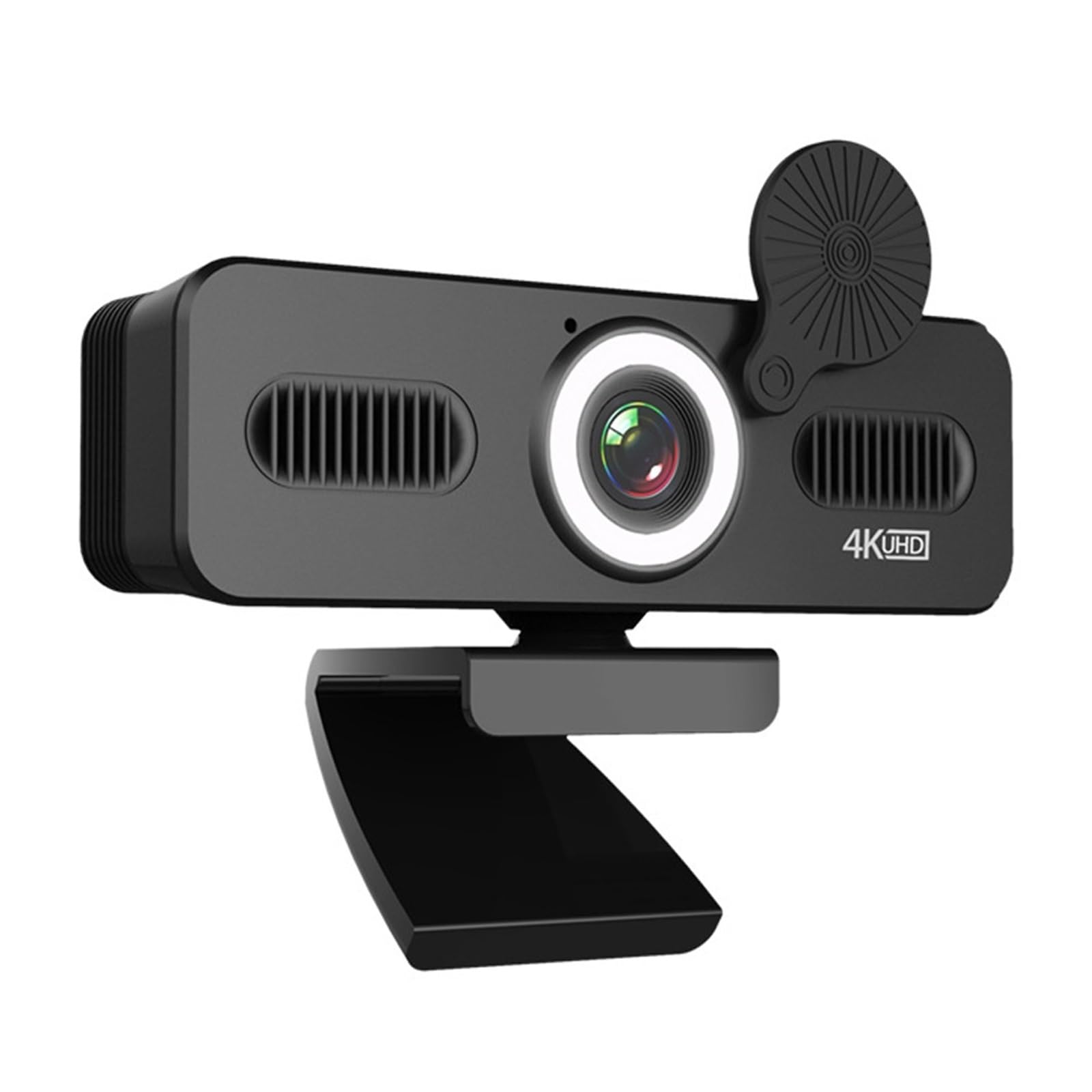 Webcam 4k USB Webcam 1080P Web Camera con Microfono Web Cam for PC Computer Portatile Mini videocamera con Copertura for Webcam(1080P)