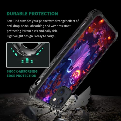 Compatible with iPhone 15 Plus Case,Halloween Pumpkin Ghost Pattern Soft TPU Bumper Desgin,Anti-Scratch Shockproof Case for iPhone 15 Plus 6.7-in by ANLUN STORE - Image 4