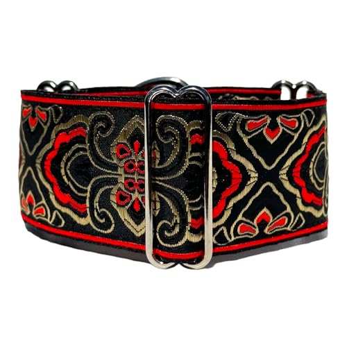Martingale Dog Collar for Greyhound Saluki Whippet and Other Breeds with Similar Neck 2' Wide (L...