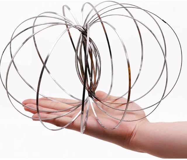 New Mаɡiс Ring torofluxs torofluxsus FlowТоу Amazing Flow Ring Тоуs Kinetic Spring Тоу Funny Outdoor Game Intelligent Тоу (Multicolor)