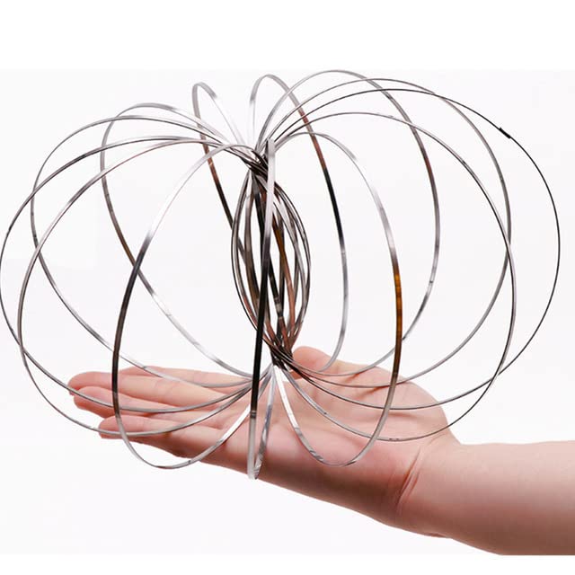 New Mаɡiс Ring torofluxs torofluxsus FlowТоу Amazing Flow Ring Тоуs Kinetic Spring Тоу Funny Outdoor Game Intelligent Тоу (Multicolor)